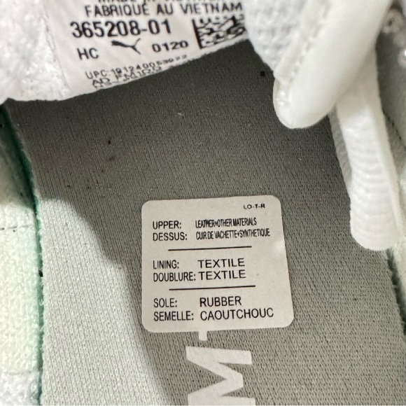 Puma Smash V2 White/Black Leather Sneaker Size 11 Women - Picture 10 of 11